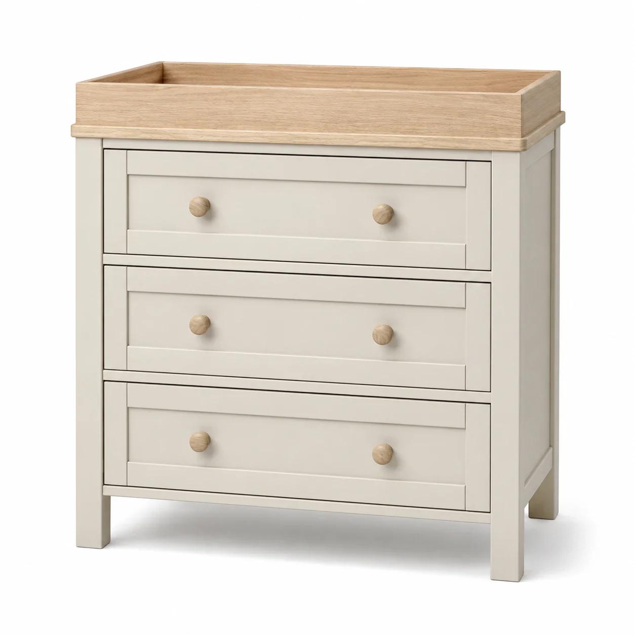 Wedmore 3 Piece Cotbed Range - Cashmere/Oak - Pre-order for 23 September 2026