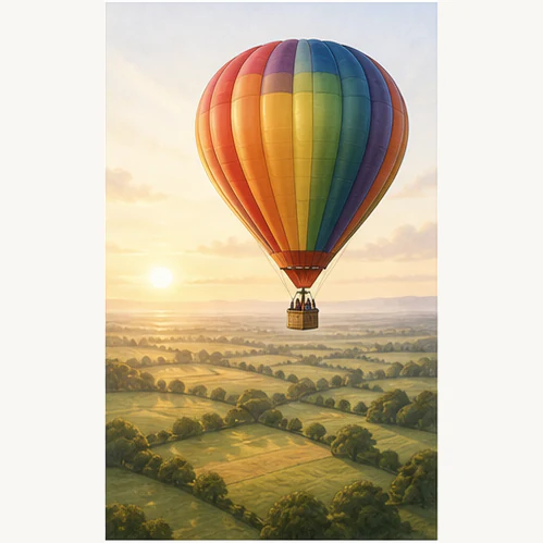 Weekday Sunrise Hot Air Balloon Flight for Two