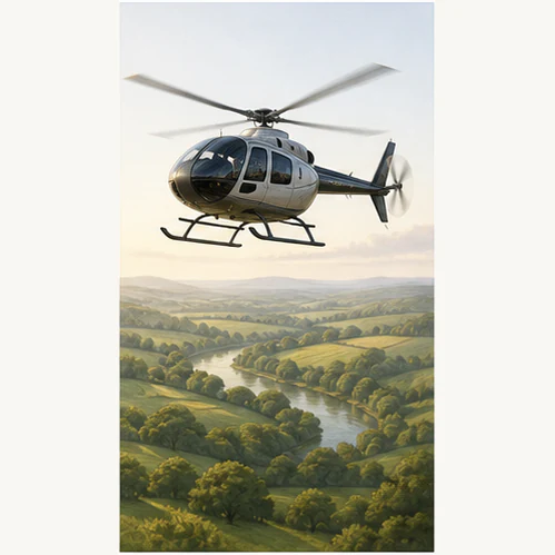 12 Mile Helicopter Flight with Bubbly for Two